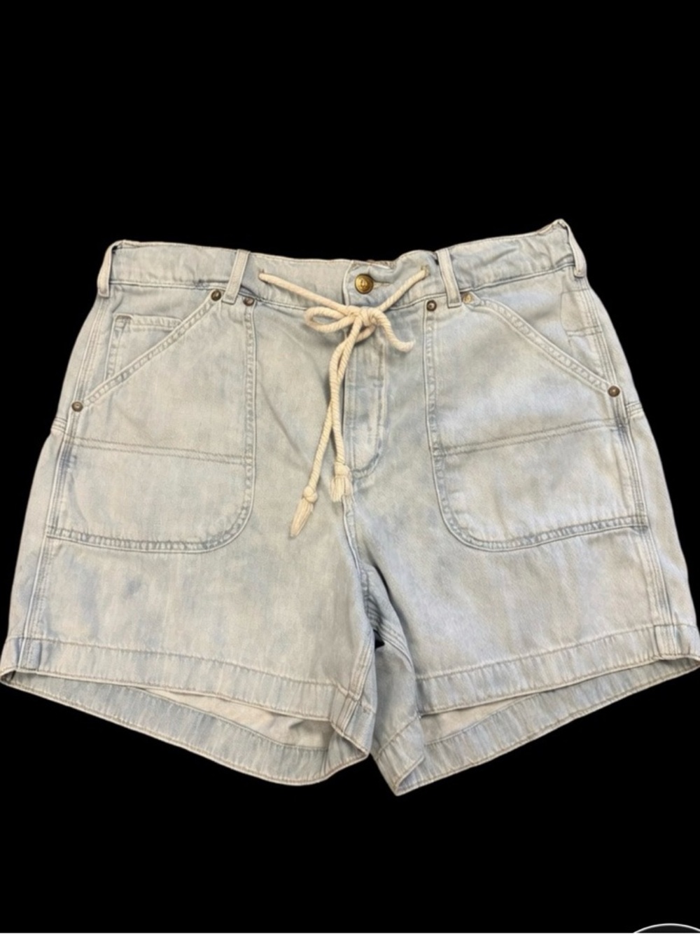 Free People Light Blue Denim Jean Shorts